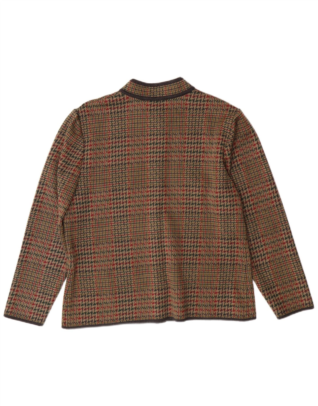 STIZZOLI Veste blazer en tricot à 6 boutons pour femme IT 48 XL pied-de-poule marron