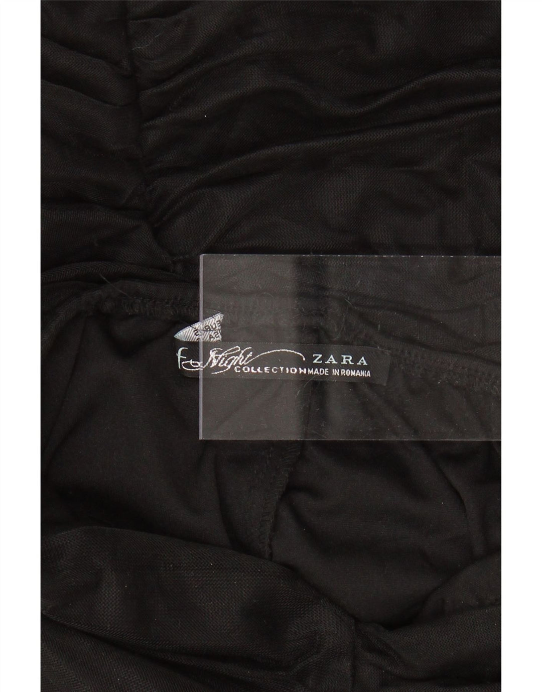 ZARA Robe moulante sans bretelles pour femme UK 8 Small Noir