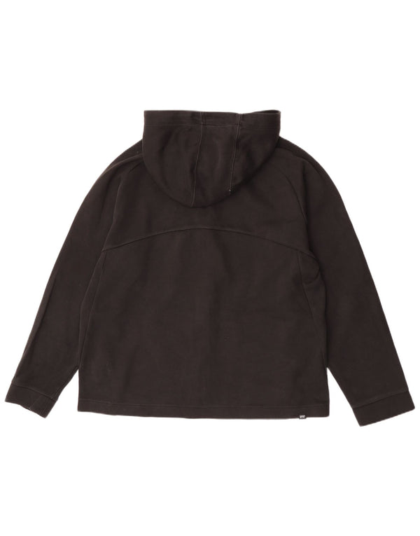 Puma Pull à capuche zippé pour femme UK 18 XL Noir Coton