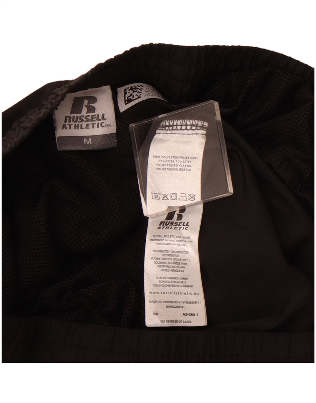 RUSSELL ATHLETIC Short de sport pour homme en polyester noir moyen