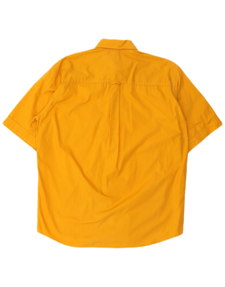 Chemise à manches courtes homme Marlboro Classics coton jaune moyen