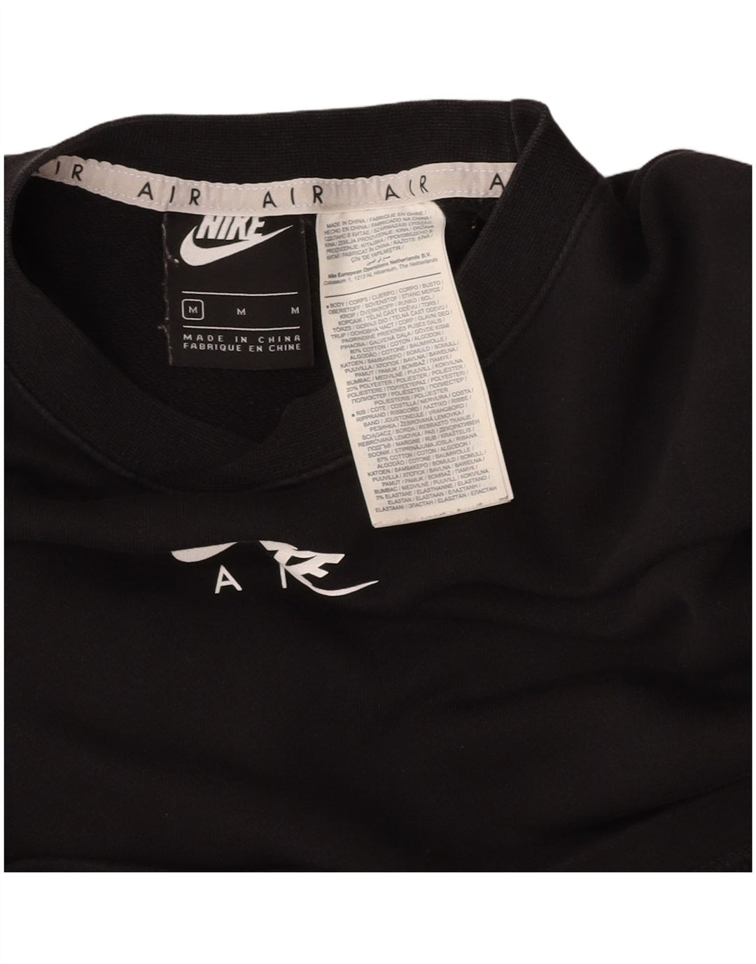 NIKE Sweat-shirt court surdimensionné pour femme UK 14 Medium Noir Sports