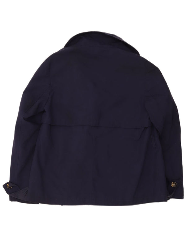 Marks & Spencer Trench court pour femme UK 14 Large Bleu marine Polyester