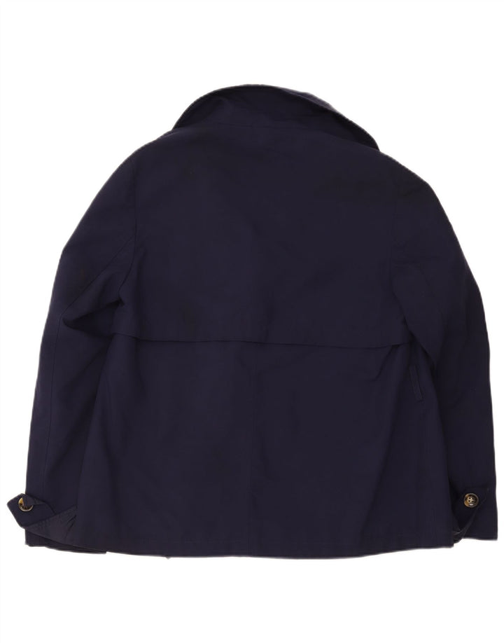 Marks & Spencer Trench court pour femme UK 14 Large Bleu marine Polyester