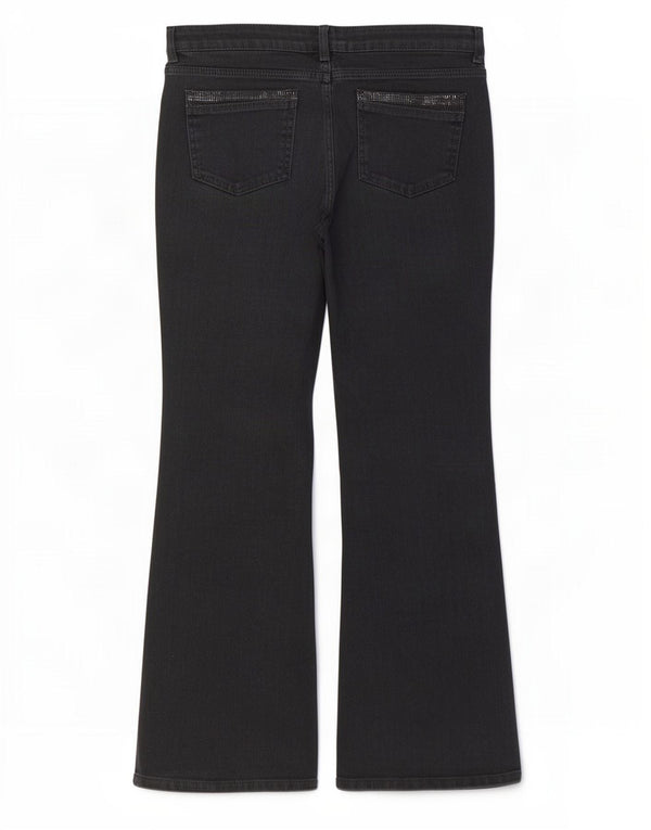 Marks & Spencer Jean bootcut pour femme UK 16 Large W34 L28 Coton noir
