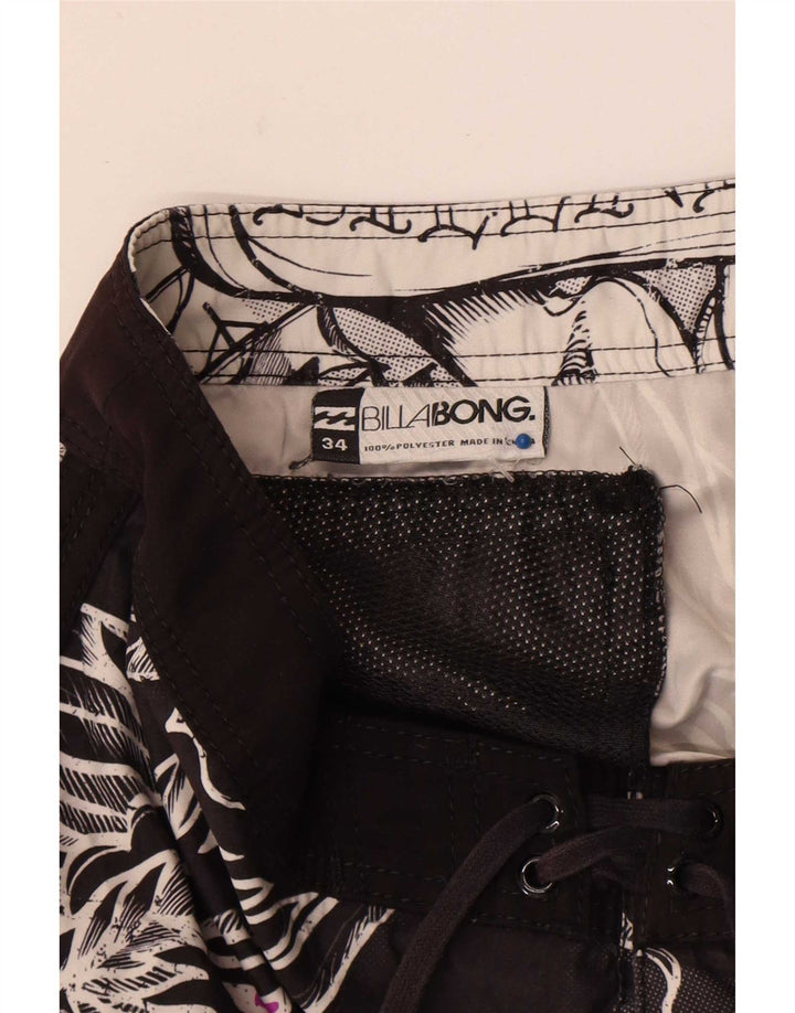 Billabong Short de bain graphique pour hommes en polyester floral noir grand