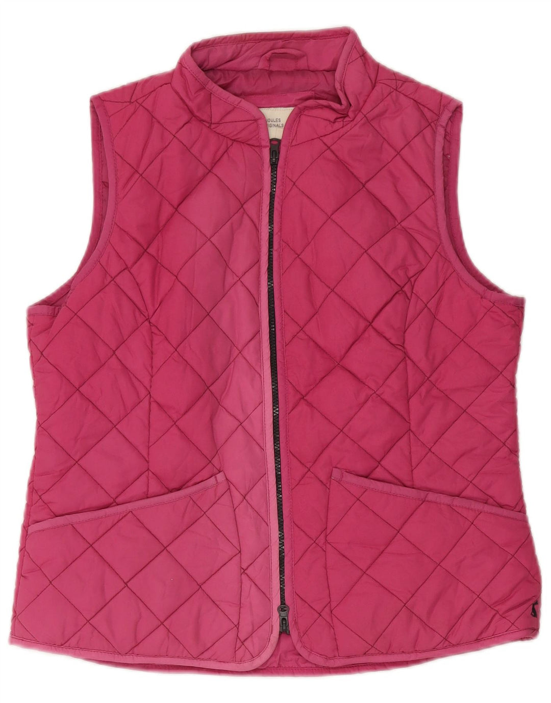 JOULES Gilet matelassé pour femme UK 14 Large Rose Polyester
