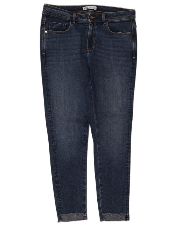 Zara Jean skinny pour femme EU 42 Large W32 L27 Bleu