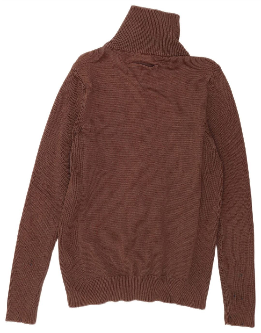 Zara Cardigan Homme Pull Large Marron Coton