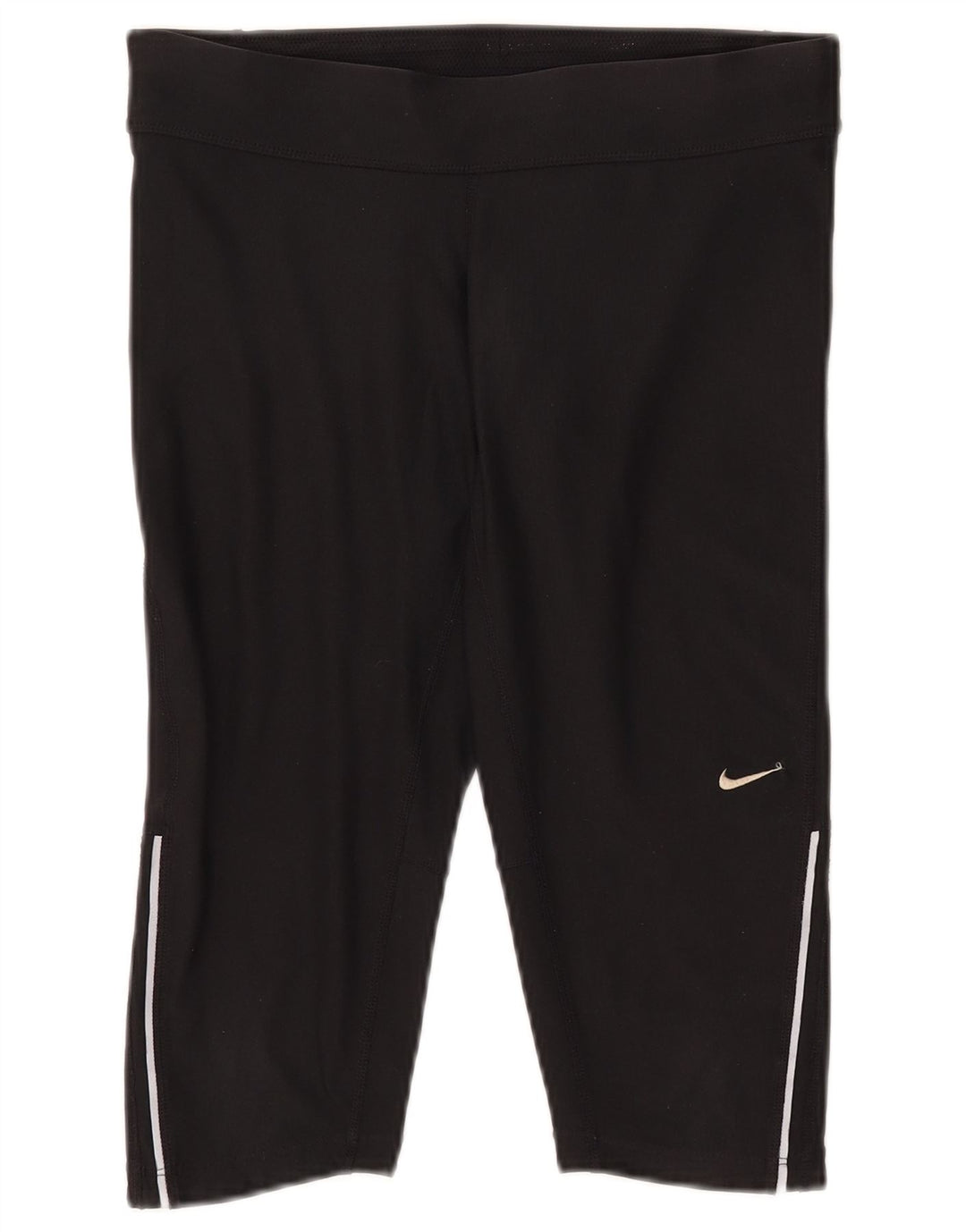 NIKE Short de sport Dri Fit Bermuda pour femme UK 10 Petit Noir Polyester