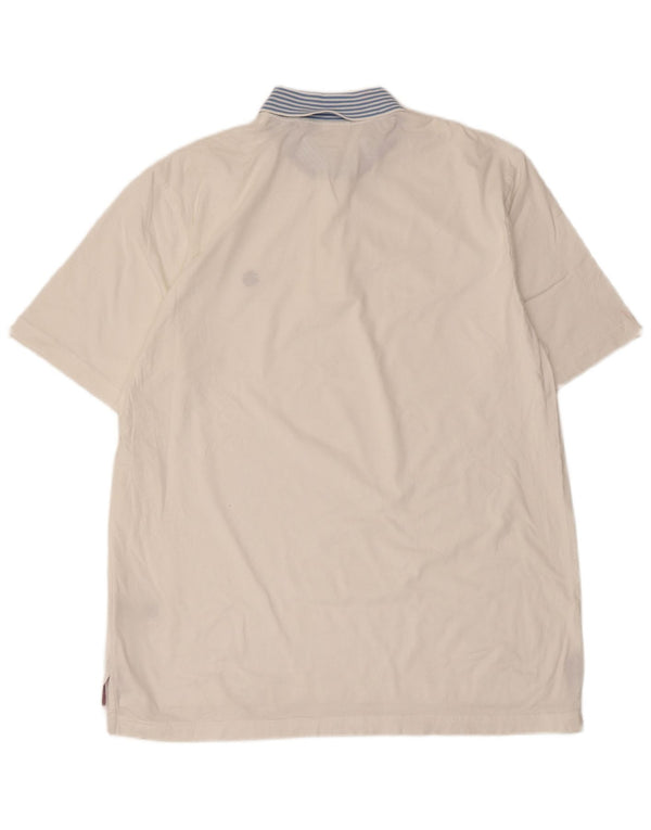 Brooks Brothers Polo Homme Grand Coton Rayé Blanc