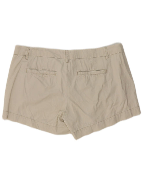 Benetton Short Chino Femme UK 14 Large W36 Coton Beige