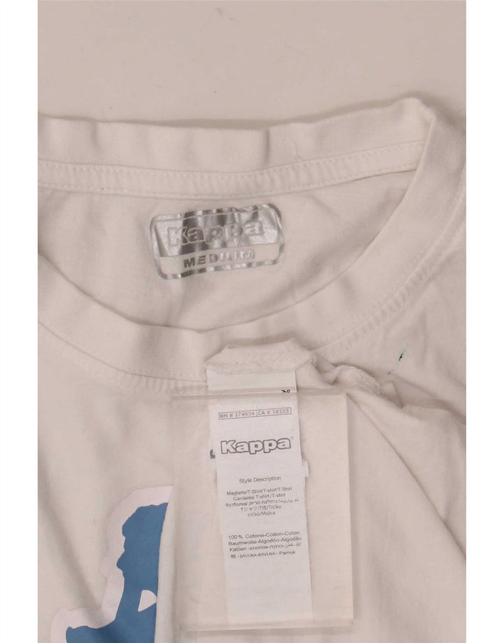 Kappa Débardeur Graphique Homme Blanc Moyen Coton