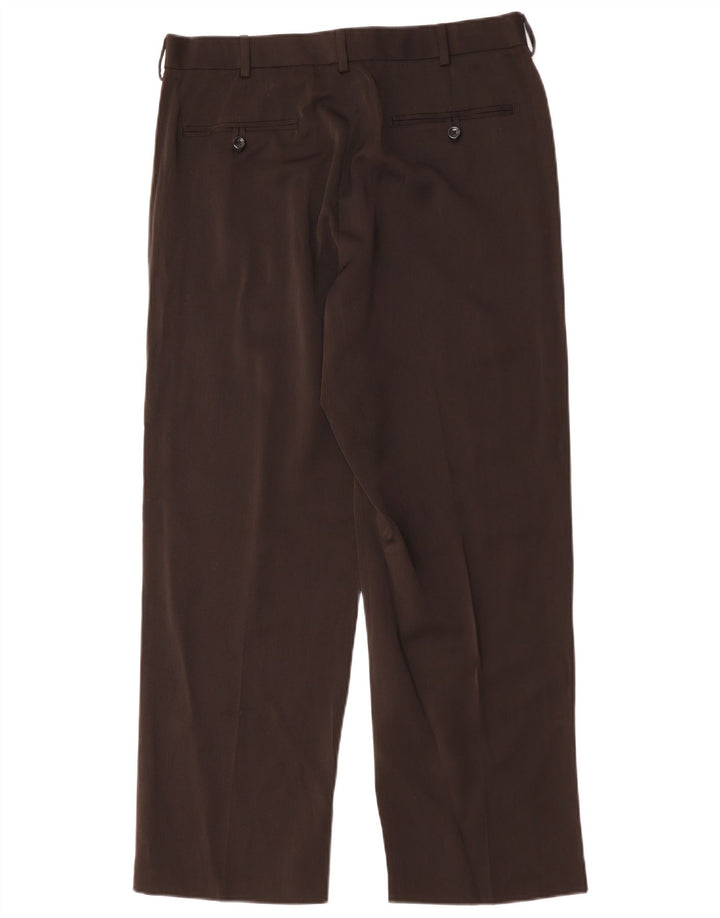 Izod Pantalon Chino Droit Homme W34 L29 Noir Polyester