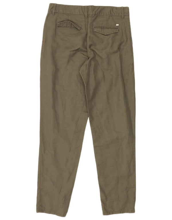 Tommy Hilfiger Pantalon chino fuselé pour femme US 4 Small W28 L28 Lin kaki