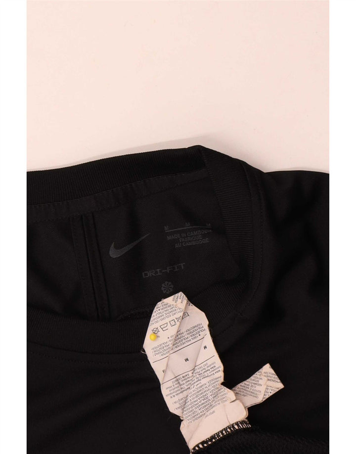 Nike Hommes Dri Fit T-Shirt Haut Noir Colorblock Polyester