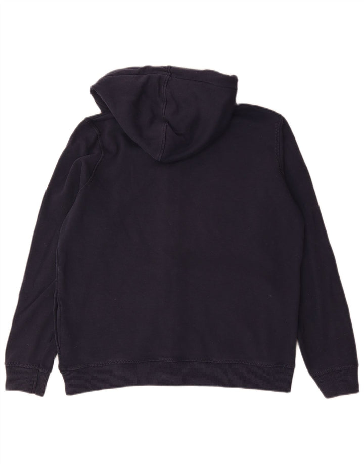 Fat Face Sweat à capuche zippé pour homme en coton bleu marine moyen