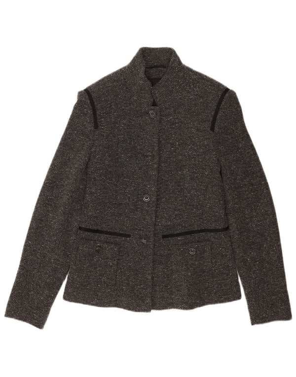Rene Lezard Veste Blazer 4 Boutons Femme EU 38 Gris Moyen Moucheté