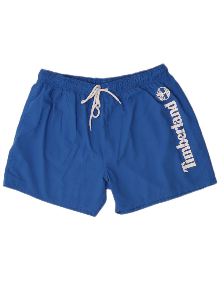 Timberland Short de Bain Graphique Homme Large Bleu Polyester