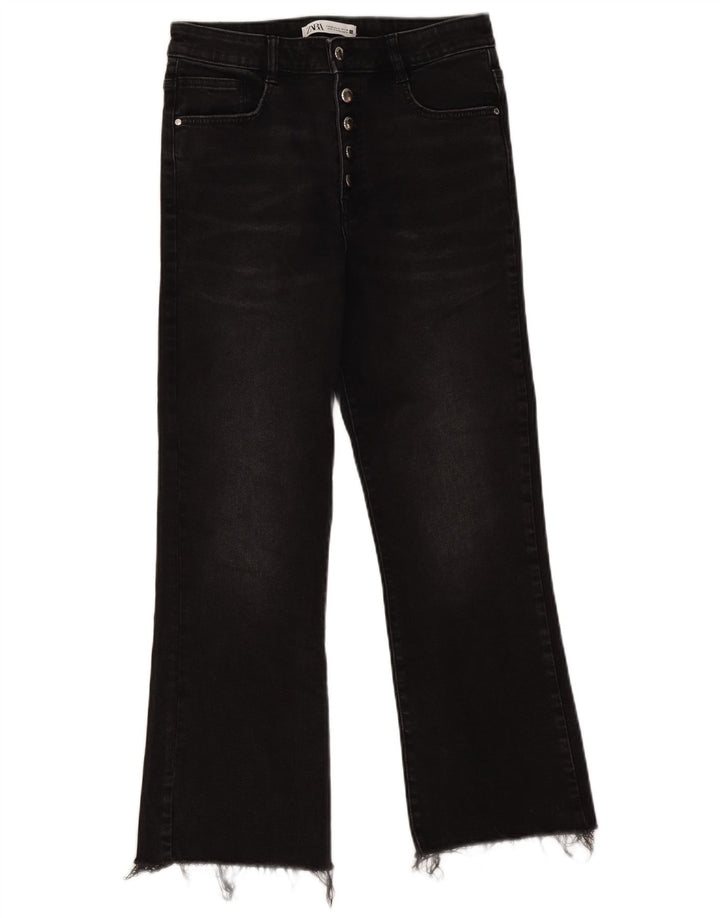 Zara Jean Bootcut Femme EU 40 Moyen W30 L26 Coton Noir