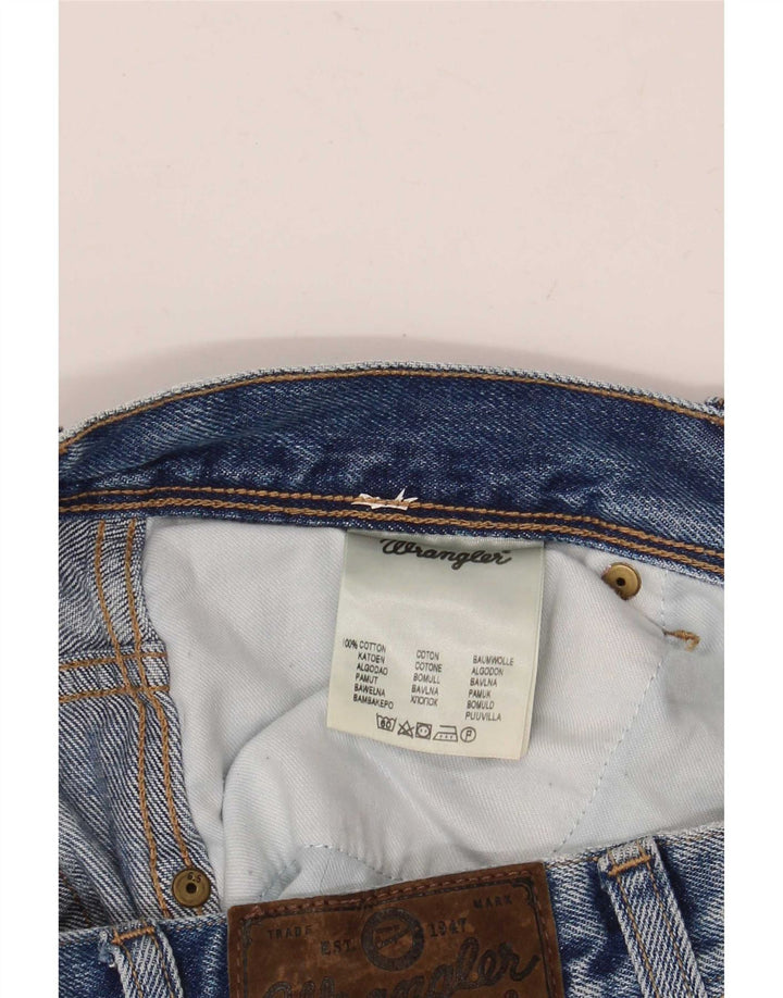 Wrangler Jean droit coupe droite W38 L30 pour homme en coton bleu