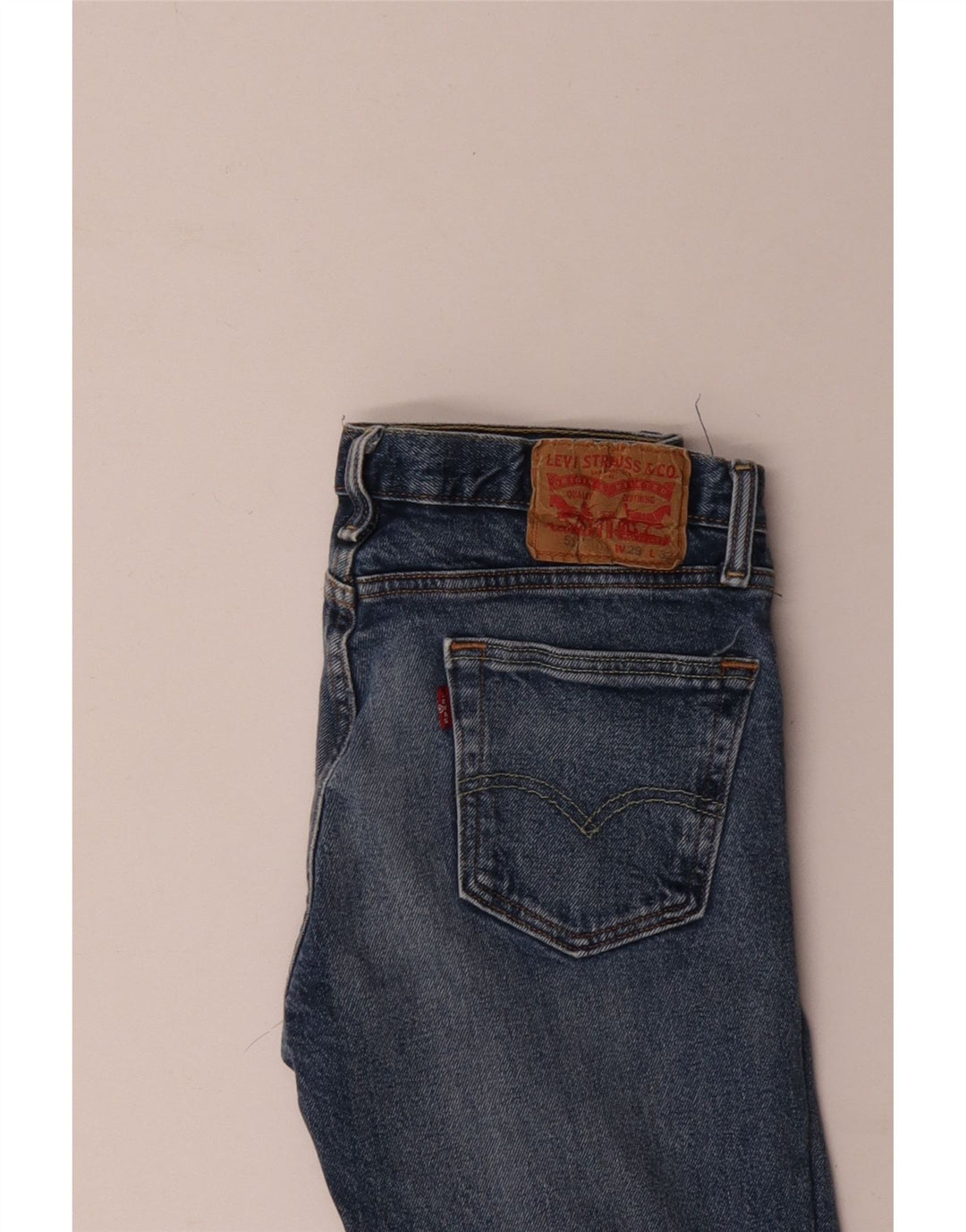 Levi's Jean Slim 511 Distressed Femme W29 L32 Bleu Coton