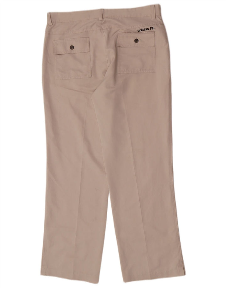 Adidas Pantalon Chino Droit Homme W32 L30 Beige Polyester