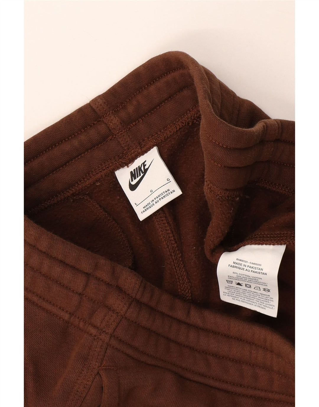 Nike Pantalon de survêtement pour homme en coton marron Taille L