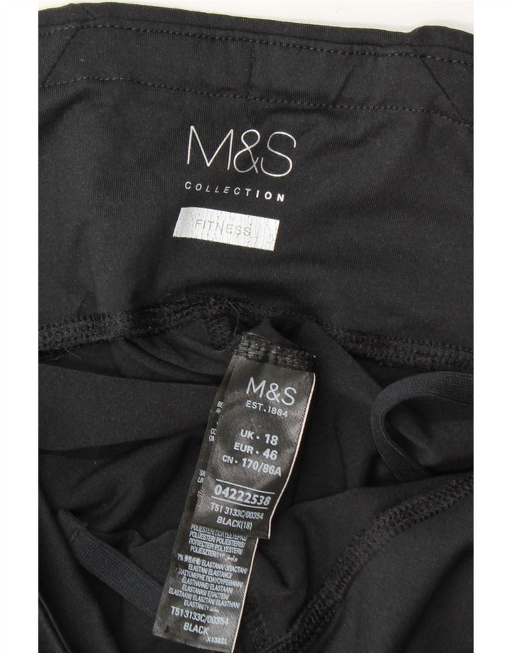 Marks & Spencer Leggings Femme UK 18 XL Noir Polyester