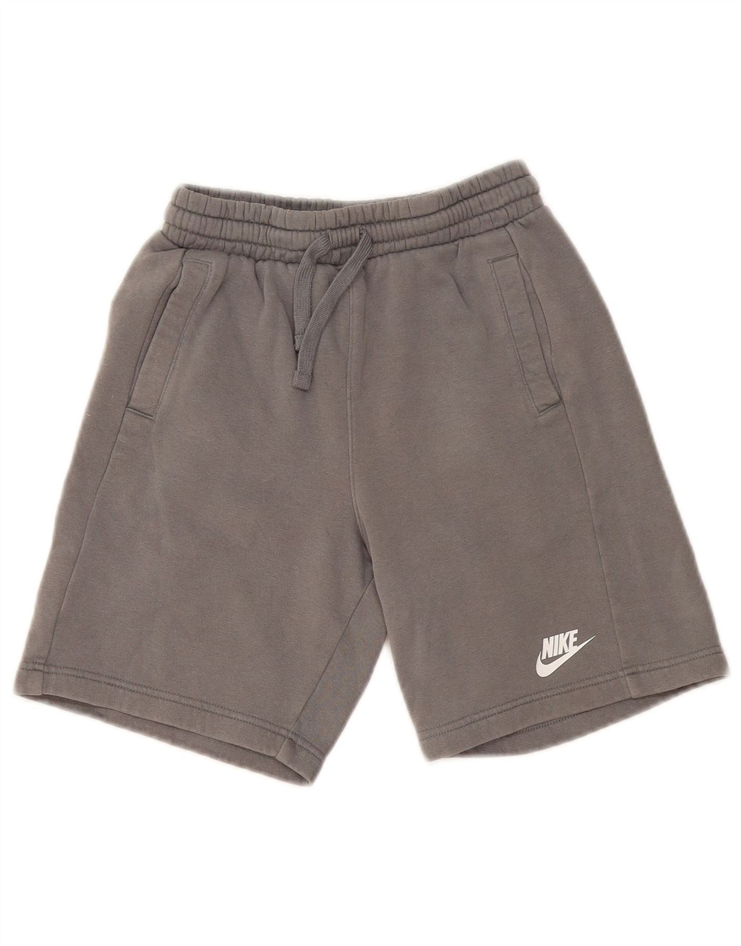 NIKE Short de sport garçon 10-11 ans gris coton