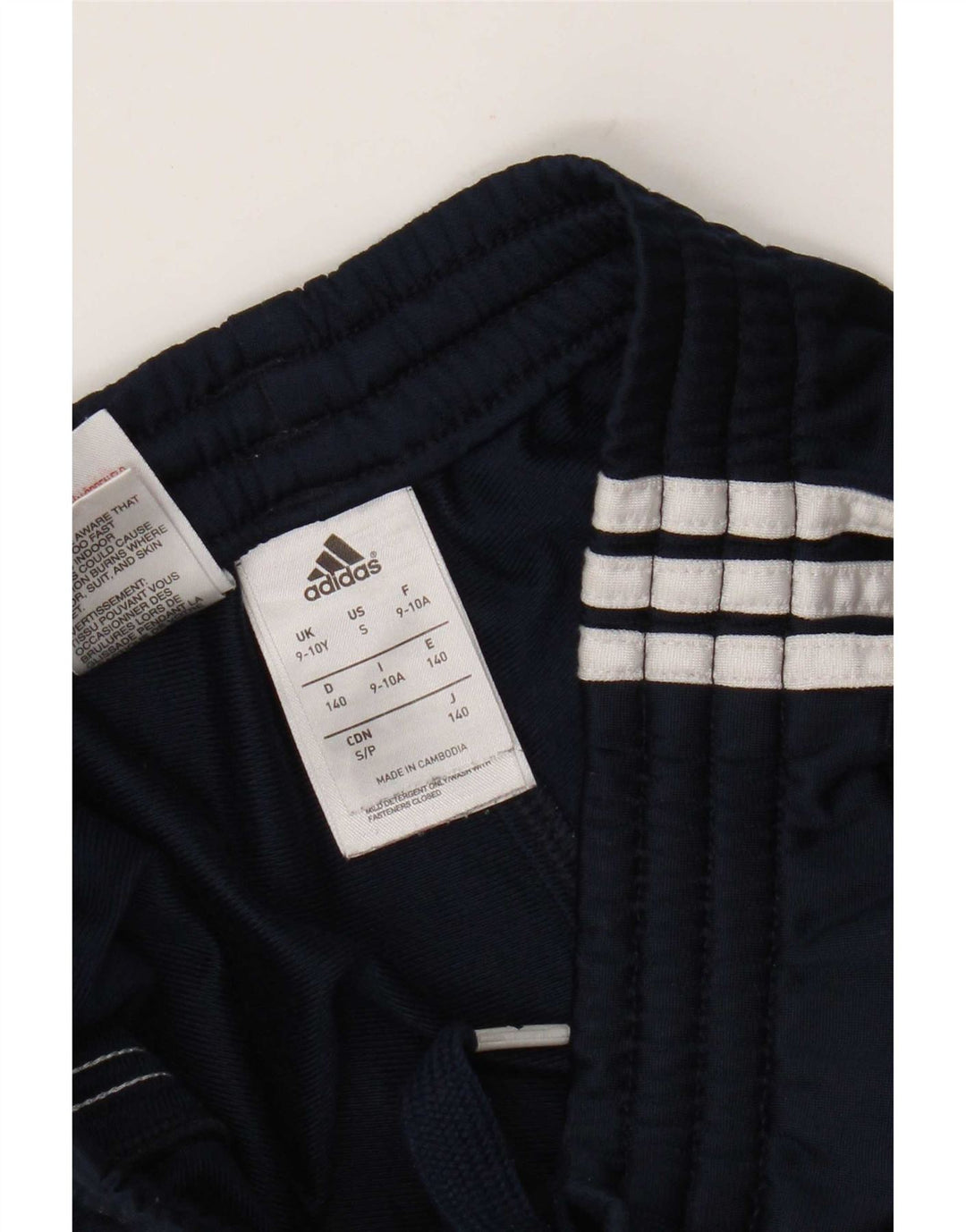 Pantalon de survêtement Adidas garçon 9-10 ans bleu marine polyester