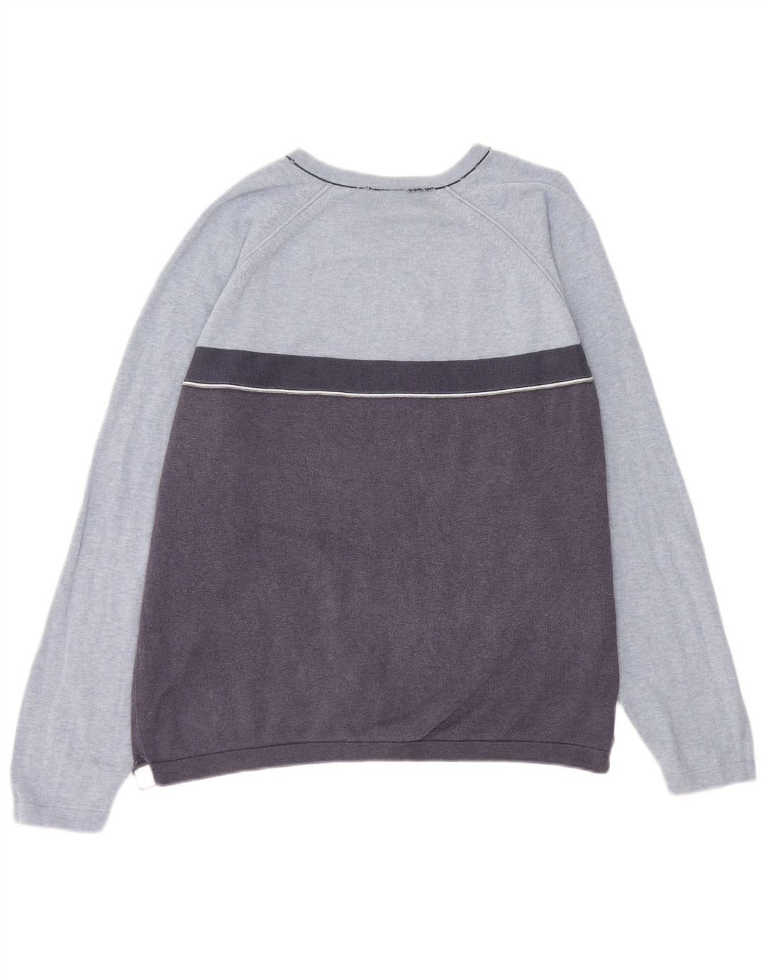 Gap Pull Col V Homme Bleu Moyen Colorblock Coton