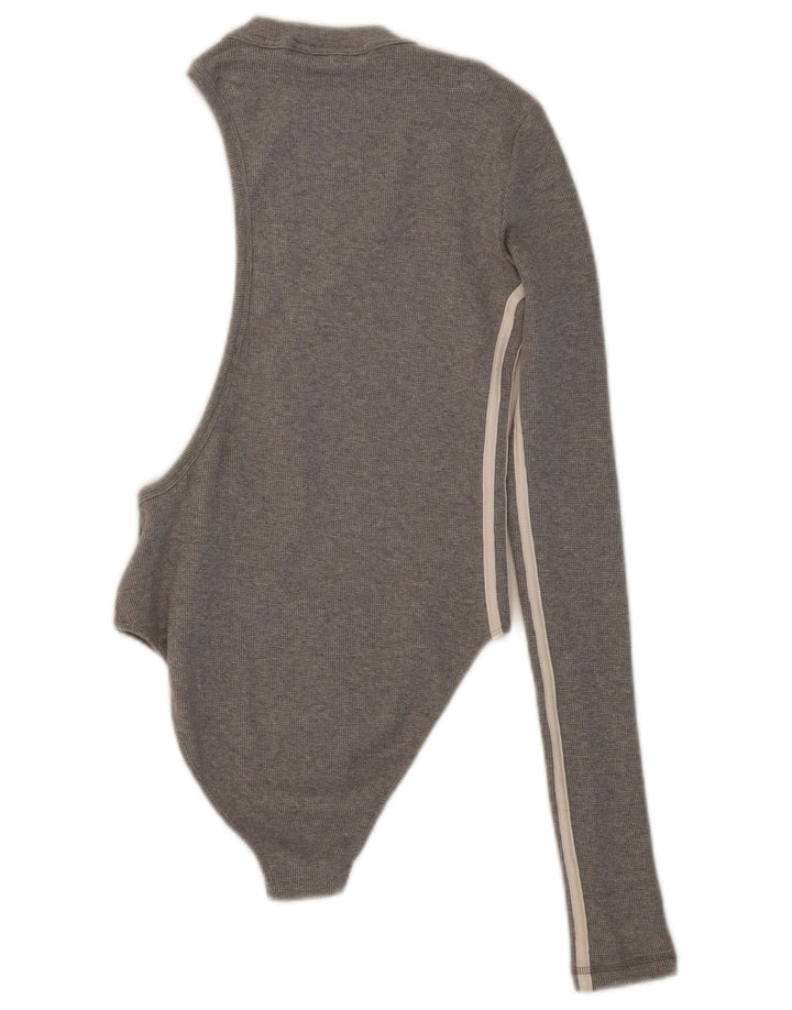 Adidas Body à une épaule pour femme UK 10 Petit coton gris
