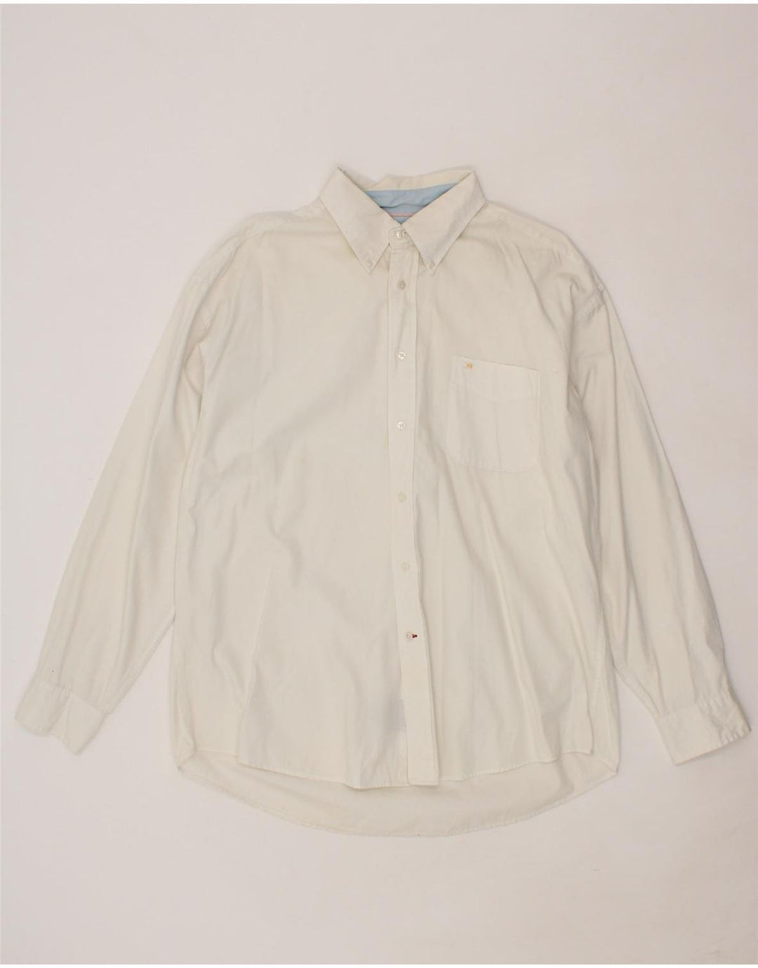 TOMMY HILFIGER Mens Shirt XL White Cotton Vintage Tommy Hilfiger and Second-Hand Tommy Hilfiger from Messina Hembry 