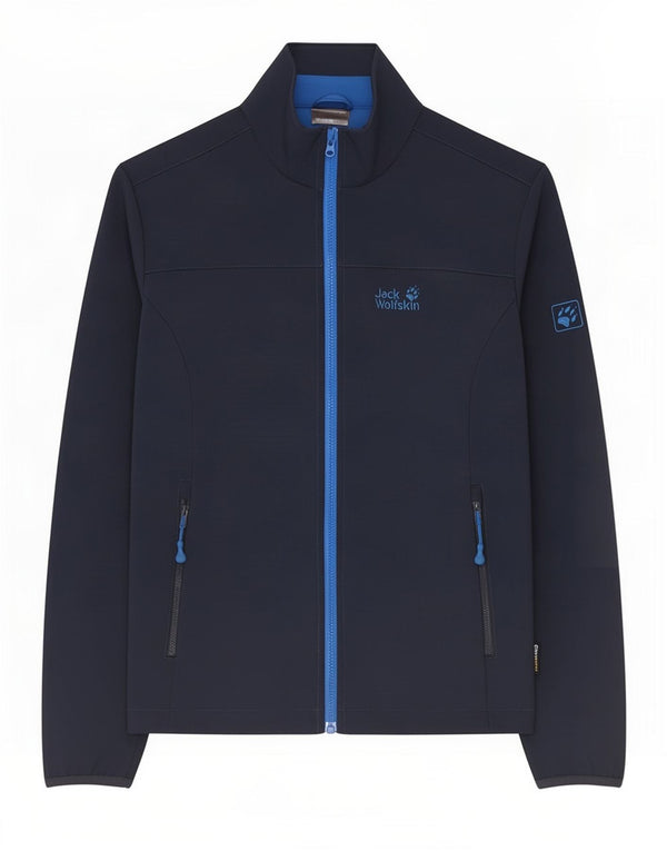 Jack Wolfskin Veste de survêtement pour homme UK 36/38 Bleu marine moyen Polyester