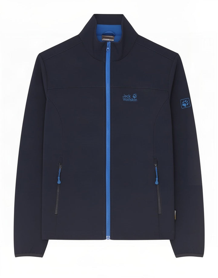 Jack Wolfskin Veste de survêtement pour homme UK 36/38 Bleu marine moyen Polyester