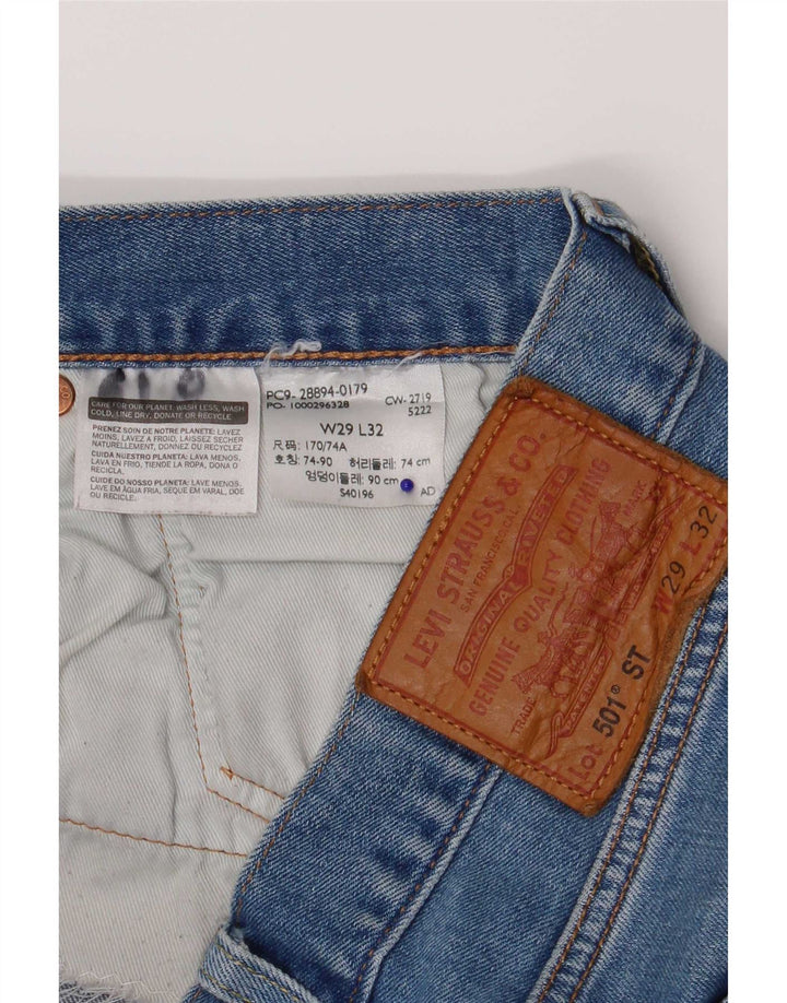 Levi's Jean Droit 501 Femme W29 L32 Bleu