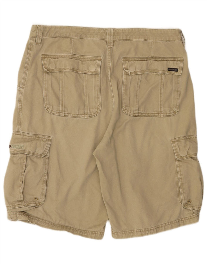 Quiksilver Short Cargo Homme W34 Large Kaki Coton
