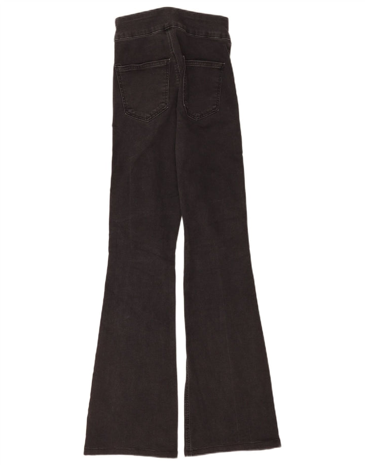 Topshop Jean évasé à trois bandes W26 L29 en coton noir pour femme
