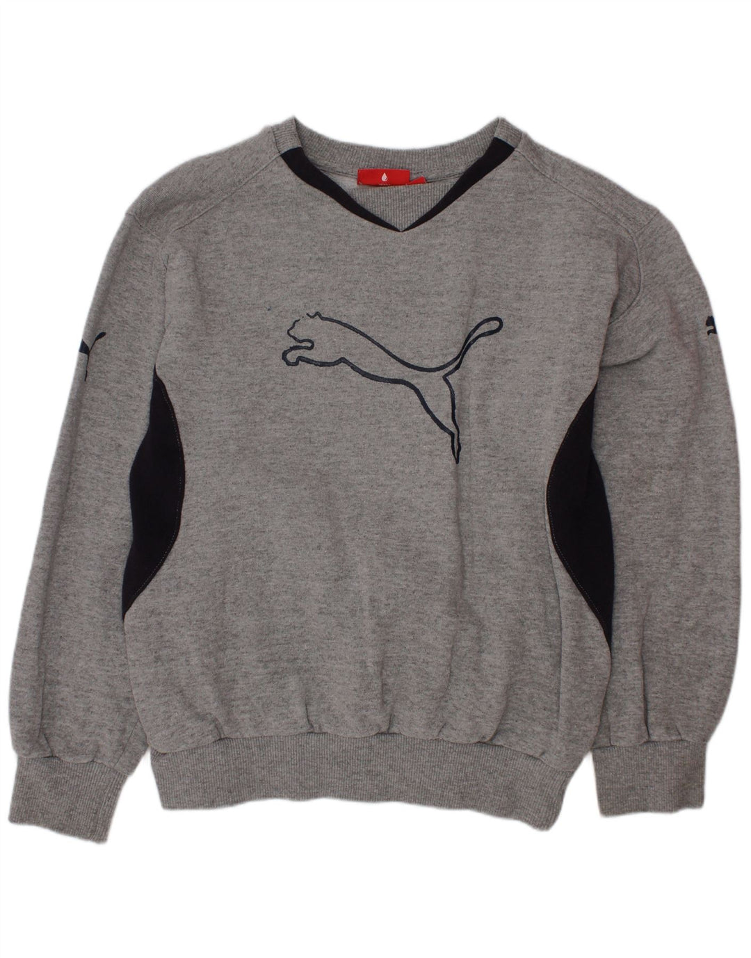 NIKE Sweat-shirt graphique pour garçon 9-10 ans Gris Colorblock Coton