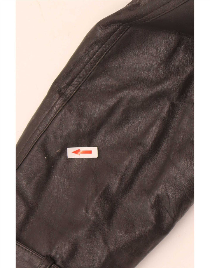 veste en cuir homme vintage UK 36 Petit Gris