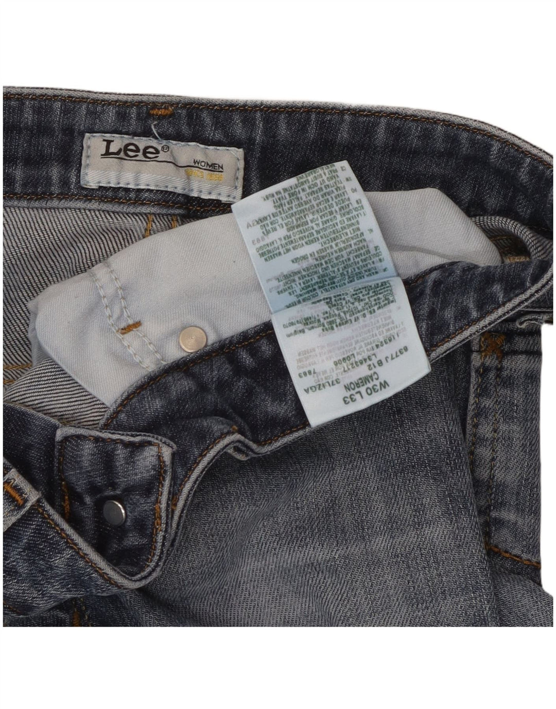 Lee Cameron Jean Droit Femme W30 L28 Bleu Coton