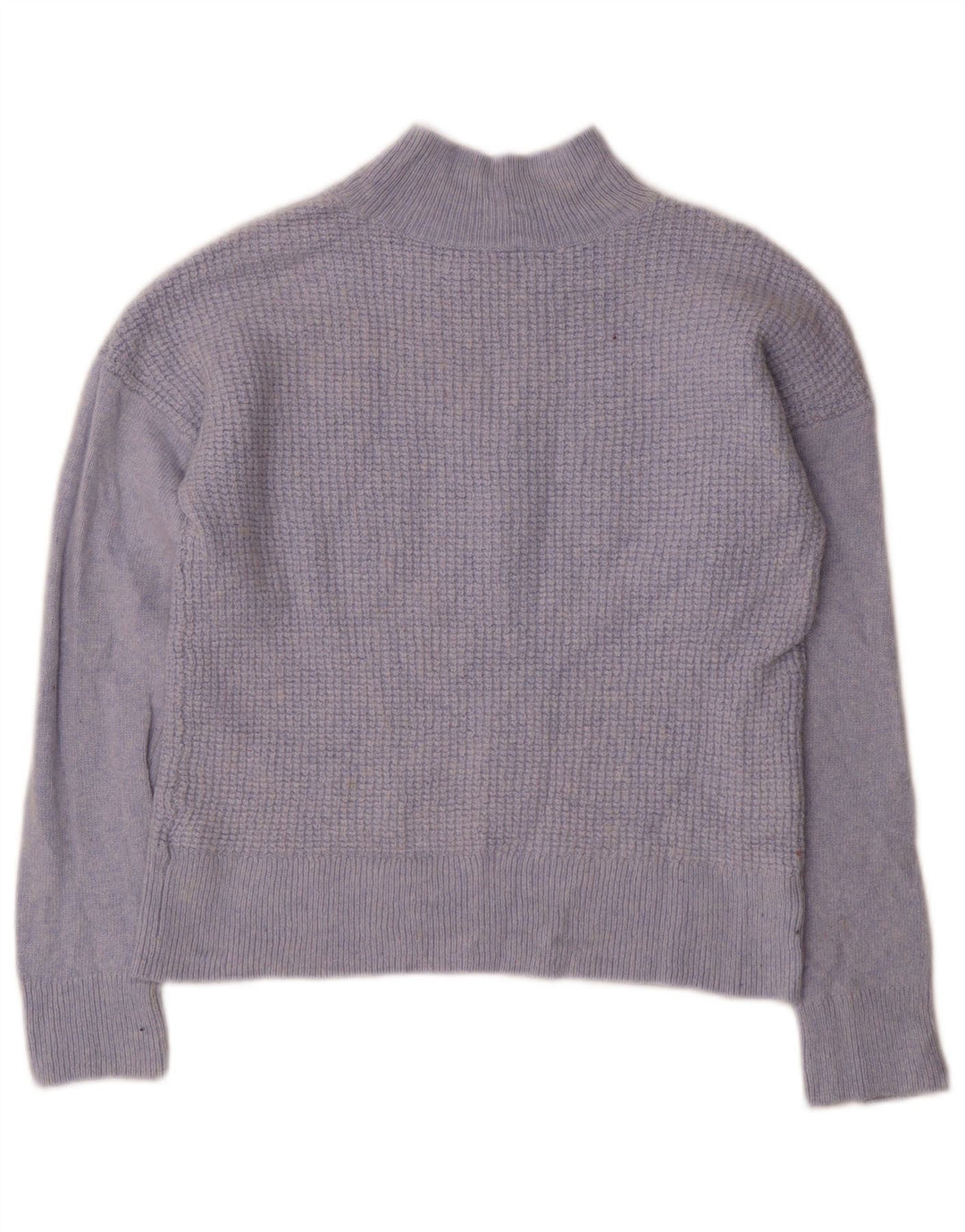Hobbs Pull court à col roulé pour femme UK 12 Bleu moyen Viscose