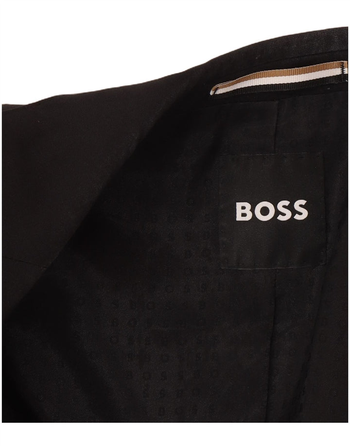 Hugo Boss Veste blazer à 2 boutons pour homme EU 56 3XL Laine noire