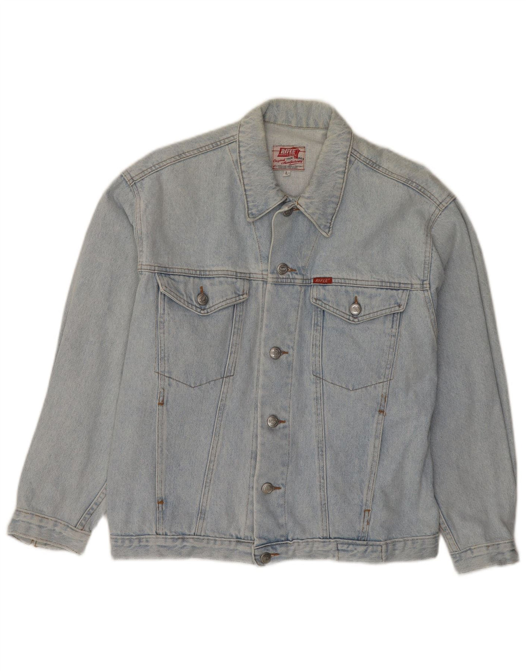 RIFLE Veste en Jean Homme UK 40 Grand Bleu Coton