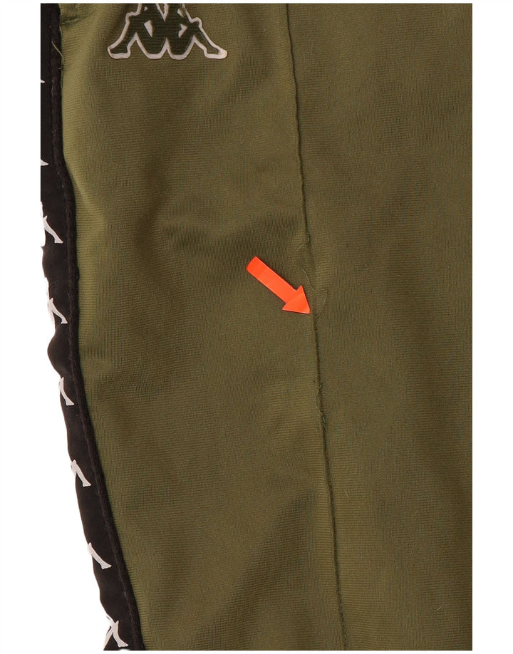KAPPA Pantalon de Survêtement Graphique Homme Joggers Large Vert Colorblock