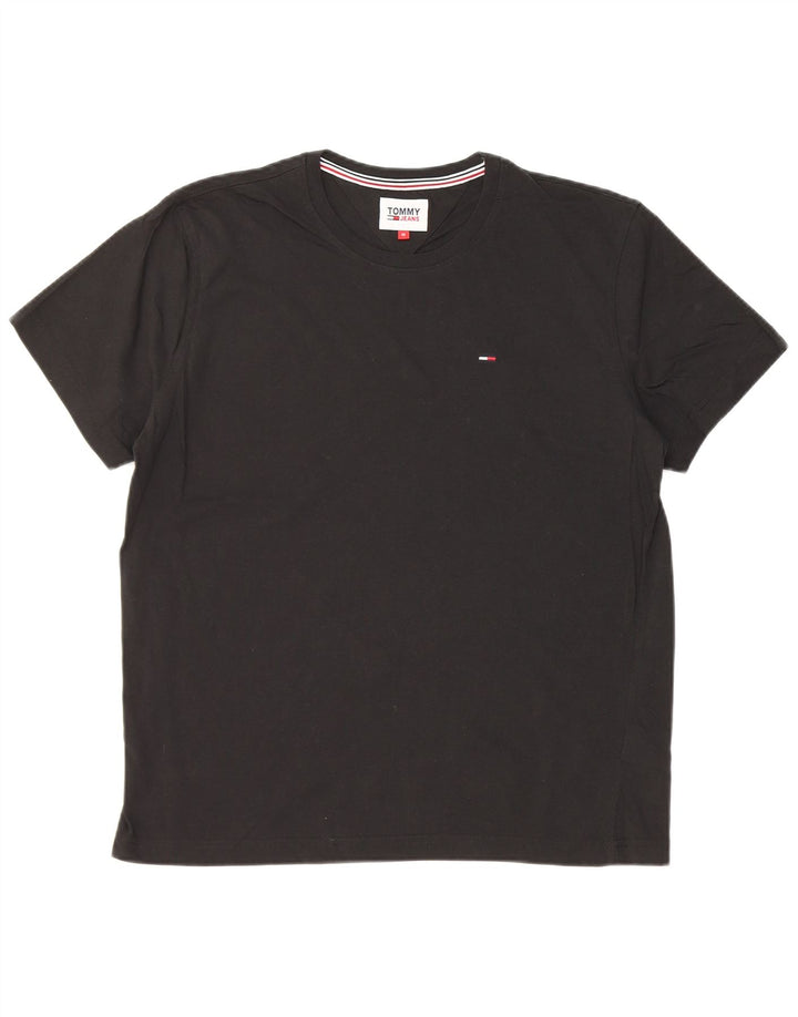 Tommy Hilfiger T-Shirt Homme Noir Moyen Coton