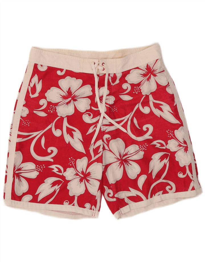 Sundek Short de Bain Homme Grand Polyester Floral Rouge