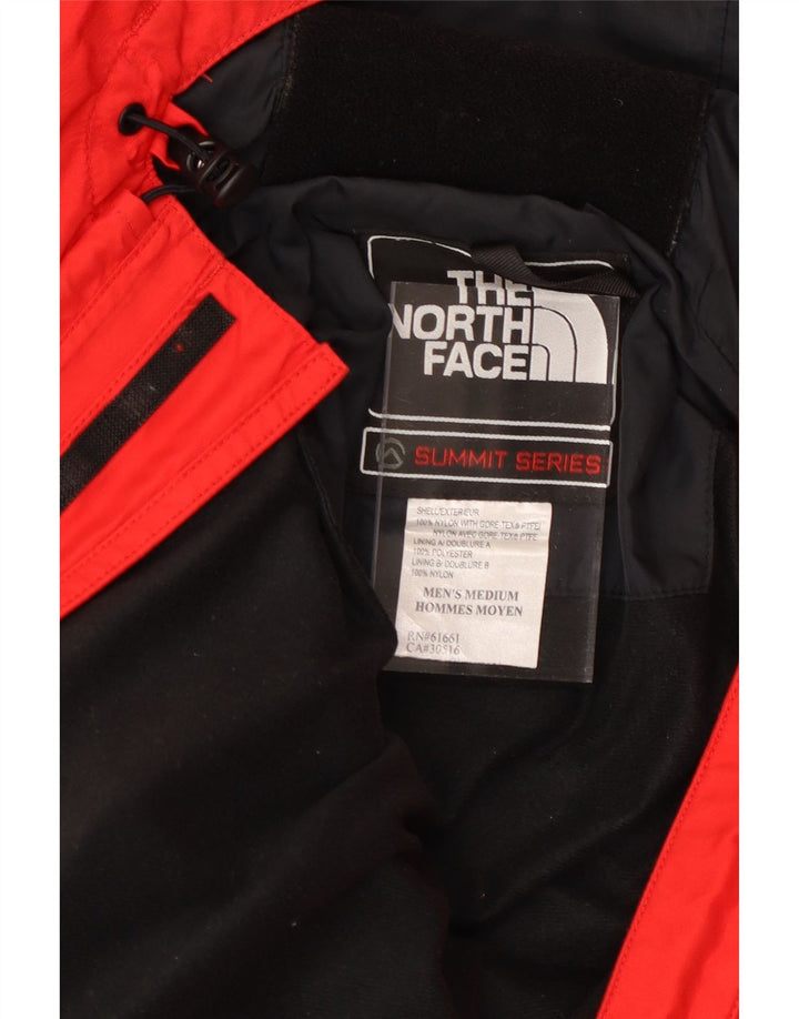 THE NORTH FACE Veste coupe-vent à capuche pour homme UK 38 Rouge moyen Colourblock