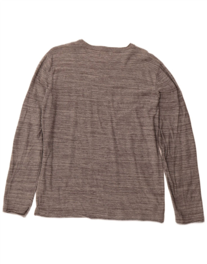 JACK & JONES Haut Homme Manches Longues Large Gris Coton